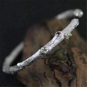 Top-quality-pure-silver-Tree-Branch-cuff (3)